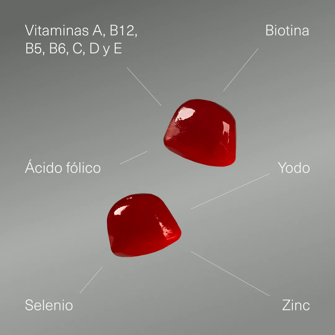 Biotina en gominolas