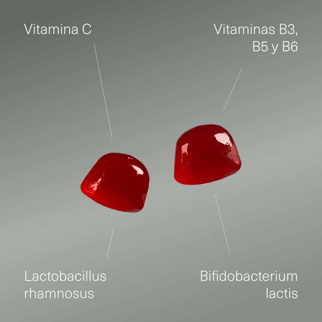 Probióticos con Vitaminas en gominolas