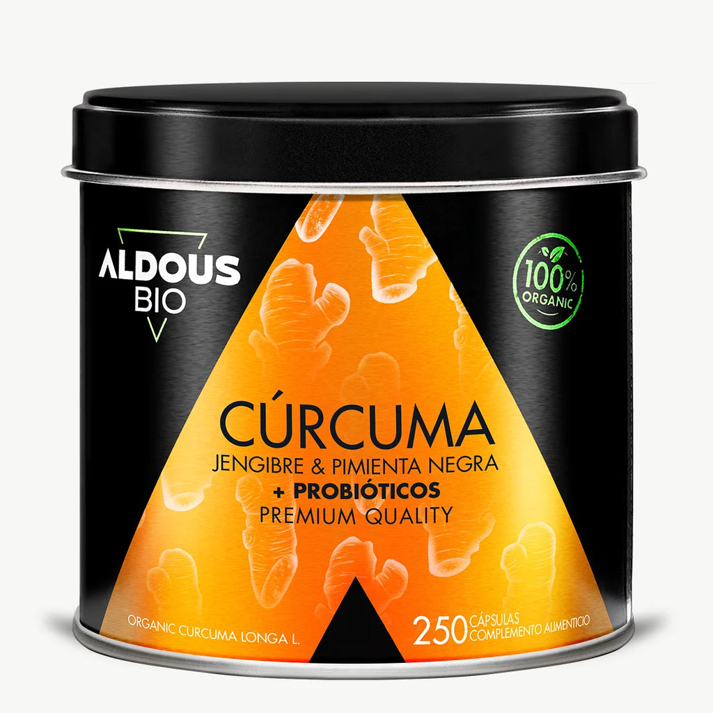 Cúrcuma Ecológica con Jengibre, Pimienta Negra y Probióticos