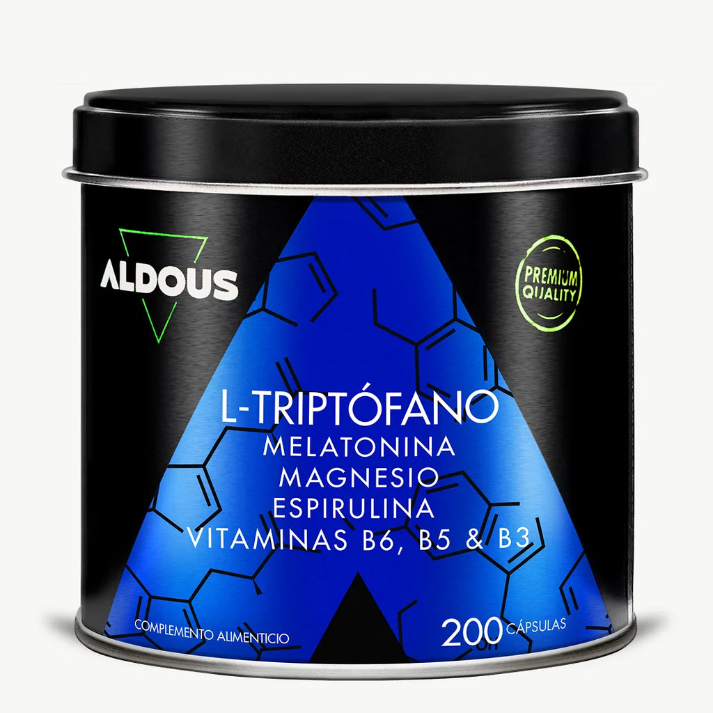 Triptófano con Melatonina, Magnesio, Espirulina y Vitaminas