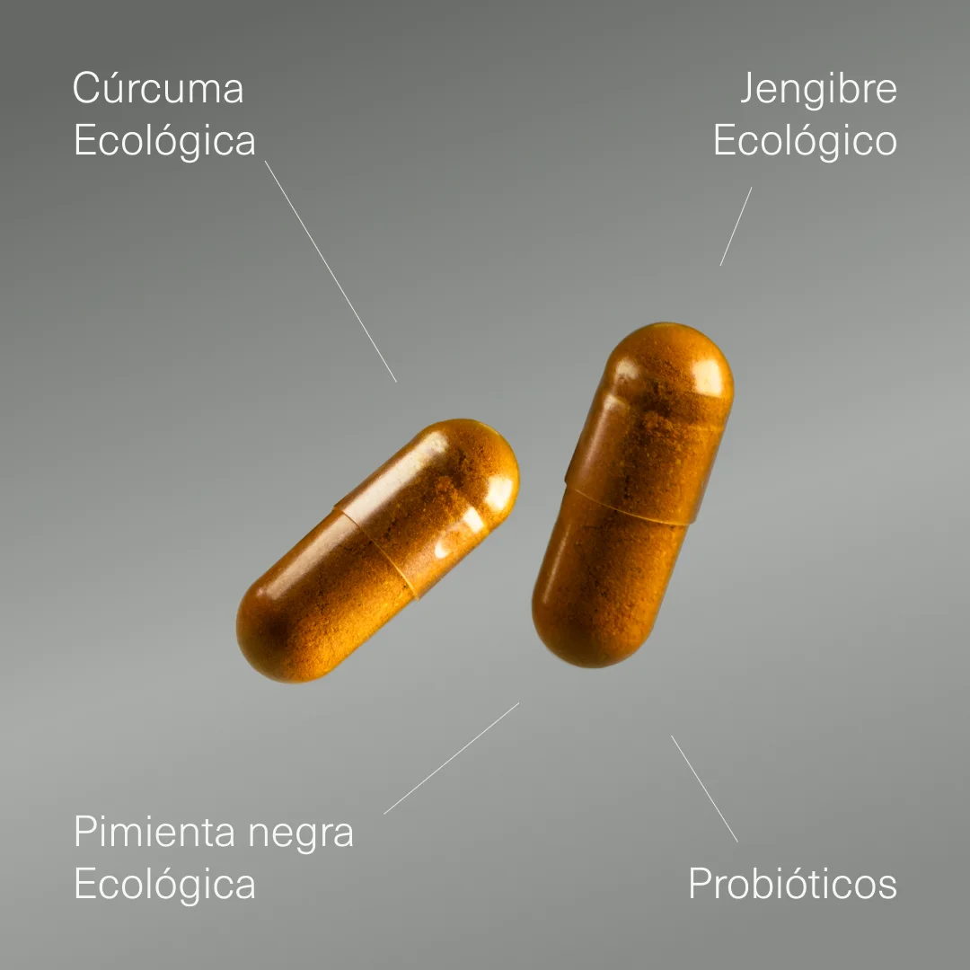 Cúrcuma Ecológica con Jengibre, Pimienta Negra y Probióticos